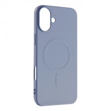 Carcasa Liquid Silicone MagSafe compatibila cu iPhone 16 Light Gray