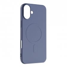 Carcasa Liquid Silicone MagSafe compatibila cu iPhone 16 Navy Blue