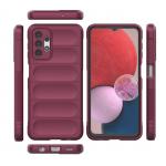Carcasa Magic Shield compatibila cu Samsung Galaxy A13 5G Burgundy 5 - lerato.ro