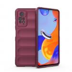Carcasa Magic Shield compatibila cu Xiaomi Redmi Note 11 Pro Burgundy 2 - lerato.ro