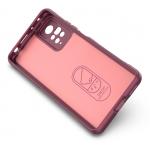 Carcasa Magic Shield compatibila cu Xiaomi Redmi Note 11 Pro Burgundy 3 - lerato.ro