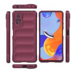 Carcasa Magic Shield compatibila cu Xiaomi Redmi Note 11 Pro Burgundy 7 - lerato.ro
