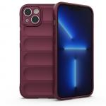 Carcasa Magic Shield compatibila cu iPhone 14 Plus Burgundy 2 - lerato.ro