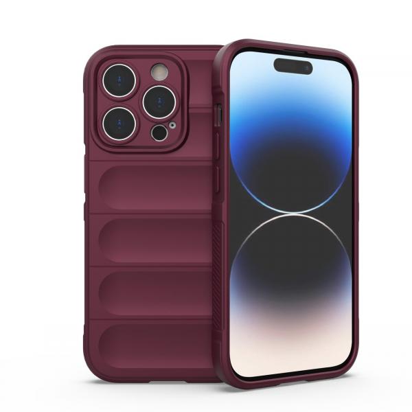 Carcasa Magic Shield compatibila cu iPhone 14 Pro Burgundy 1 - lerato.ro