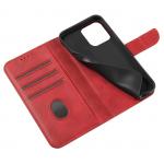 Husa Magnet Wallet Stand compatibila cu Samsung Galaxy S24 FE Red 5 - lerato.ro