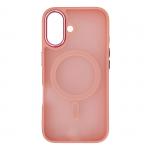 Carcasa Magnetic MagSafe compatibila cu iPhone 16 Plus Pink 2 - lerato.ro