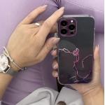 Carcasa Marble Case compatibila cu Samsung Galaxy A12 Pink 3 - lerato.ro