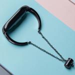 Bratara metalica compatibila cu Xiaomi Mi Band 3 / 4 / 5 / 6, Negru 6 - lerato.ro