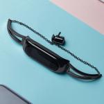 Bratara metalica compatibila cu Xiaomi Mi Band 3 / 4 / 5 / 6, Negru 7 - lerato.ro