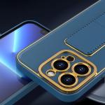Carcasa Kickstand Case compatibila cu Samsung Galaxy A12 Blue 3 - lerato.ro