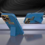 Carcasa Kickstand Case compatibila cu iPhone 13 Pro Max Blue 3 - lerato.ro