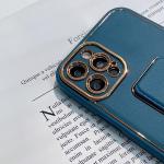 Carcasa Kickstand Case compatibila cu iPhone 13 Pro Blue 11 - lerato.ro