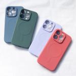 Carcasa Silicone Case MagSafe compatibila cu iPhone 15 Plus Blue 3 - lerato.ro