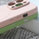 Carcasa Silicone Case MagSafe compatibila cu iPhone 15 Plus Blue 6 - lerato.ro