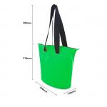 Geanta Waterproof pentru plaja, PVC, 11L, Verde 3 - lerato.ro