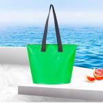 Geanta Waterproof pentru plaja, PVC, 11L, Verde 6 - lerato.ro