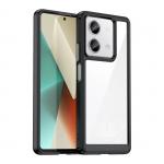 Carcasa Outer Space cu cadru din gel compatibila cu Xiaomi Redmi Note 13 Pro, Negru 2 - lerato.ro