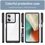 Carcasa Outer Space cu cadru din gel compatibila cu Xiaomi Redmi Note 13 Pro, Negru 3 - lerato.ro