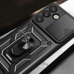 Carcasa Hybrid Armor Camshield cu suport si capac pentru camera, compatibila cu Nothing Phone (3a) Pro 5G, Negru 7 - lerato.ro