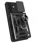 Carcasa Hybrid Armor Camshield cu suport si capac pentru camera, compatibila cu Nothing Phone (3a) Pro 5G, Negru 8 - lerato.ro