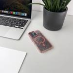 Carcasa Glitter cu MagSafe compatibila cu Samsung Galaxy S25 Edge, Roz 5 - lerato.ro