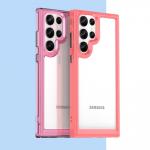 Carcasa Outer Space Gel Frame compatibila cu Samsung Galaxy S22 Ultra, Red 6 - lerato.ro