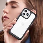 Carcasa Outer Space Gel Frame compatibila cu iPhone 14 Pro, Black 8 - lerato.ro