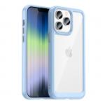 Carcasa Outer Space Gel Frame compatibila cu iPhone 14 Pro Max, Blue 2 - lerato.ro