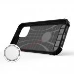 Carcasa Armored Honeycomb compatibila cu iPhone 14 Plus, Black 6 - lerato.ro