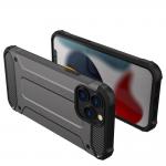 Carcasa Armored Honeycomb compatibila cu iPhone 14 Pro, Black 3 - lerato.ro