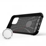 Carcasa Armored Honeycomb compatibila cu iPhone 14 Pro, Black 6 - lerato.ro