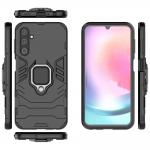 Carcasa Ring Armor compatibila cu Samsung Galaxy A24 4G, Negru 4 - lerato.ro