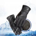 Manusi de iarna din piele ecologica, Waterproof / Windproof, Negru 5 - lerato.ro