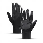 Manusi sport Insulated Gloves, Anti-Slip, Compatibile Touchscreen, Waterproof, Marime XL, Negru