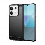 Carcasa Carbon Case compatibila cu Xiaomi Redmi Note 13 5G, Negru 2 - lerato.ro