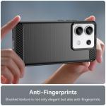 Carcasa Carbon Case compatibila cu Xiaomi Redmi Note 13 5G, Negru 6 - lerato.ro