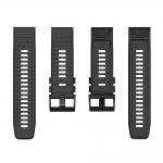 Curea din silicon compatibila cu Garmin Fenix 3 / 5X / 6X / 7X Pro, Negru 4 - lerato.ro