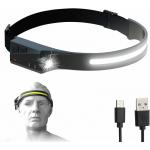 Lanterna frontala WLCHL03, 5 moduri de iluminare, Senzor miscare, 350lm, 1200 mAh, Autonomie maxima 8h, Incarcare USB-C, IPX4, Negru 3 - lerato.ro