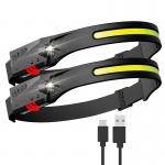 Lanterna frontala WLCHL03, 5 moduri de iluminare, Senzor miscare, 350lm, 1200 mAh, Autonomie maxima 8h, Incarcare USB-C, IPX4, Negru 12 - lerato.ro