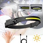 Lanterna frontala WLCHL03, 5 moduri de iluminare, Senzor miscare, 350lm, 1200 mAh, Autonomie maxima 8h, Incarcare USB-C, IPX4, Negru 14 - lerato.ro