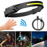 Lanterna frontala WLCHL03, 5 moduri de iluminare, Senzor miscare, 350lm, 1200 mAh, Autonomie maxima 8h, Incarcare USB-C, IPX4, Negru 15 - lerato.ro