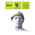 Lanterna frontala WLCHL03, 5 moduri de iluminare, Senzor miscare, 350lm, 1200 mAh, Autonomie maxima 8h, Incarcare USB-C, IPX4, Negru 16 - lerato.ro