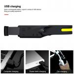 Lanterna frontala WLCHL03, 5 moduri de iluminare, Senzor miscare, 350lm, 1200 mAh, Autonomie maxima 8h, Incarcare USB-C, IPX4, Negru 17 - lerato.ro