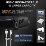 Lanterna frontala WLCHL03, 5 moduri de iluminare, Senzor miscare, 350lm, 1200 mAh, Autonomie maxima 8h, Incarcare USB-C, IPX4, Negru 22 - lerato.ro