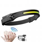 Lanterna frontala WLCHL03, 5 moduri de iluminare, Senzor miscare, 350lm, 1200 mAh, Autonomie maxima 8h, Incarcare USB-C, IPX4, Negru 6 - lerato.ro
