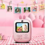 Mini imprimanta termica pentru copii HURC10R, 1800mAh, 48MP, 200dpi, USB-C, Roz 13 - lerato.ro