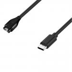 Incarcator magnetic compatibil cu ceasurile Garmin, 1m, USB-C, Negru 3 - lerato.ro