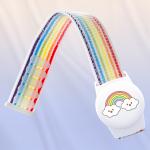Husa si curea pentru copii EA-67-0Y3S Rainbow compatibila cu Apple AirTag, Multicolor 4 - lerato.ro