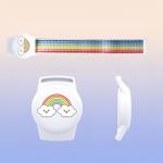 Husa si curea pentru copii EA-67-0Y3S Rainbow compatibila cu Apple AirTag, Multicolor 5 - lerato.ro