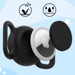 Husa EA-75-01 compatibila cu Apple AirTag, Pentru zgarda animalelor de companie, Waterproof, Negru 8 - lerato.ro